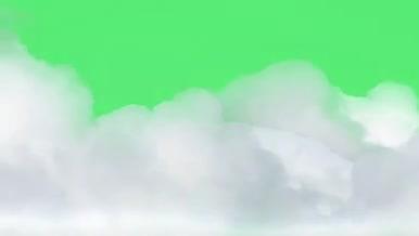 4K带通道绿幕层叠白云移动中国风天空素材视频的预览图
